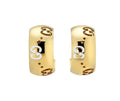 Gucci "Icon" 18kt Yellow Gold GG Hoop Earrings