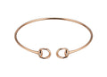 Gucci "Horsebit" 18kt Rose Gold Diamond Cuff Bracelet