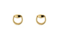 "Horsebit" 18kt Yellow Gold Stud Earrings