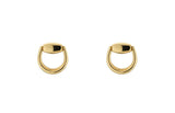 "Horsebit" 18kt Yellow Gold Stud Earrings