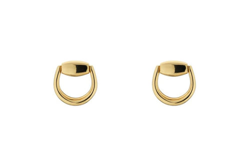 "Horsebit" 18kt Yellow Gold Stud Earrings