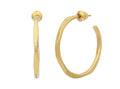 Gurhan "Thor" 24kt Yellow Gold Post Hoop Earrings