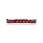 Ruby Eternity Band in 18kt White Gold