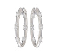 Etho Maria "Dolce" Diamond Hoop Earrings in 18kt White Gold
