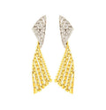 Etho Maria Reflexion Diamond Drop Earrings in 18kt Yellow Gold