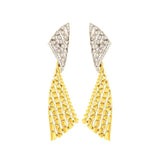 Etho Maria Reflexion Diamond Drop Earrings in 18kt Yellow Gold