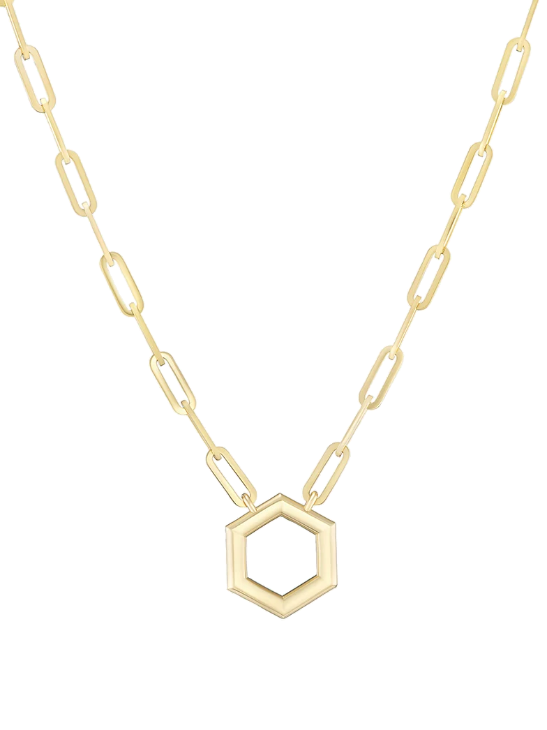 18" Mini Hexagon Foundation Paperclip Chain