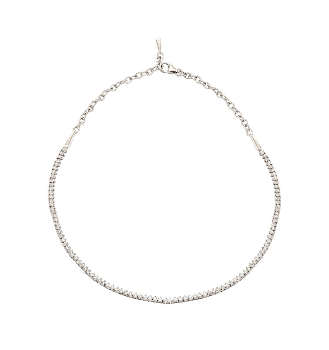 Etho Maria Diamond 16" Necklace in 18kt White Gold