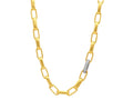 Gurhan "Hoopla" Pave Gold Large Oval Link Necklace