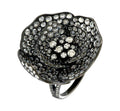 Etho Maria Rose-Cut Diamond Flower Ring in 18kt White Gold