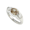 Etho Maria Brown & White Diamond Ring in 18kt White Gold