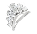 Etho Maria Pear-Shaped Diamond Ring in Platinum