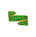 Etho Maria Gemini Tsavorite Ring in 18kt Yellow Gold
