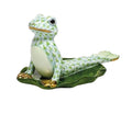 Herend Yoga Frog in Cobra Pose - Key Lime