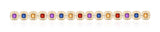 Goshwara "Limited Edition" Multi-Color Asscher-Cut Medallion Bracelet
