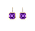 Goshwara Goshwara "Gossip" Amethyst and Diamond Earrings