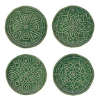 Side/Cocktail Plate Assorted Set/4 - Basil