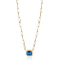 Goshwara "Manhattan" Topaz Pendant Necklace In 18kt Yellow Gold
