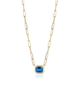 Goshwara "Manhattan" Topaz Pendant Necklace In 18kt Yellow Gold