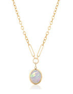 Goshwara "G-One" Opal Cabochon Pendant Necklace