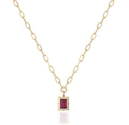 Goshwara "G-One" Rubellite and Diamond Carved Medallion Pendant Necklace