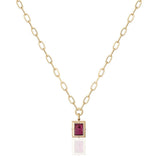 Goshwara "G-One" Rubellite and Diamond Carved Medallion Pendant Necklace