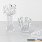 Sunflower Large Votive, Clear