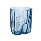 Kosta Boda Crackle Vase Circular Tall, Blue