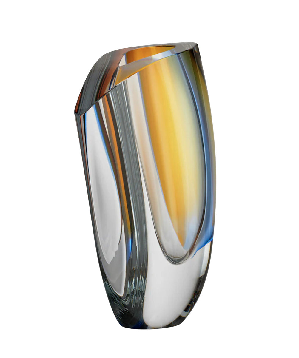 Vase Extra Large, Mirage Blue/Amber