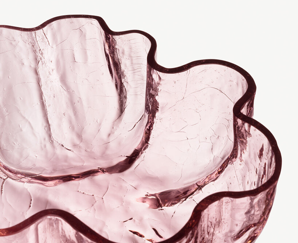 Crackle Bowl, Pink