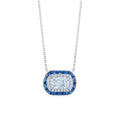 Louis Anthony Jewelers Silhouette 18kt Gold Pendant Necklace with Diamonds & Sapphires