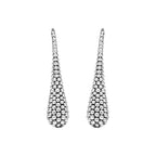 "Signature Caviar" Beaded Teardrop Earrings
