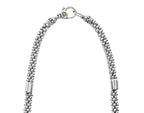 "High Bar" Two-Tone Station Caviar Necklace