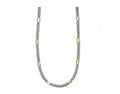 LAGOS "High Bar" Two-Tone Station Caviar Necklace