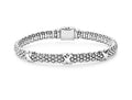 LAGOS "Embrace" Beaded X Bracelet with 3 Silver Stations, Size 7