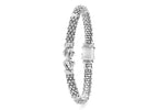 "Derby" Silver Caviar Buckle Bracelet (7)
