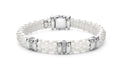 LAGOS "White Caviar" Three Station Diamond Caviar Bracelet