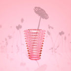 Eye Oval Pink Vase S