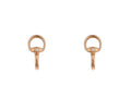 Gucci "Horsebit" 18kt White Gold Small Diamond Earrings