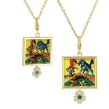 Francesca Villa Abracadabra Luxe Red Riding Hood & The Wolf Necklace