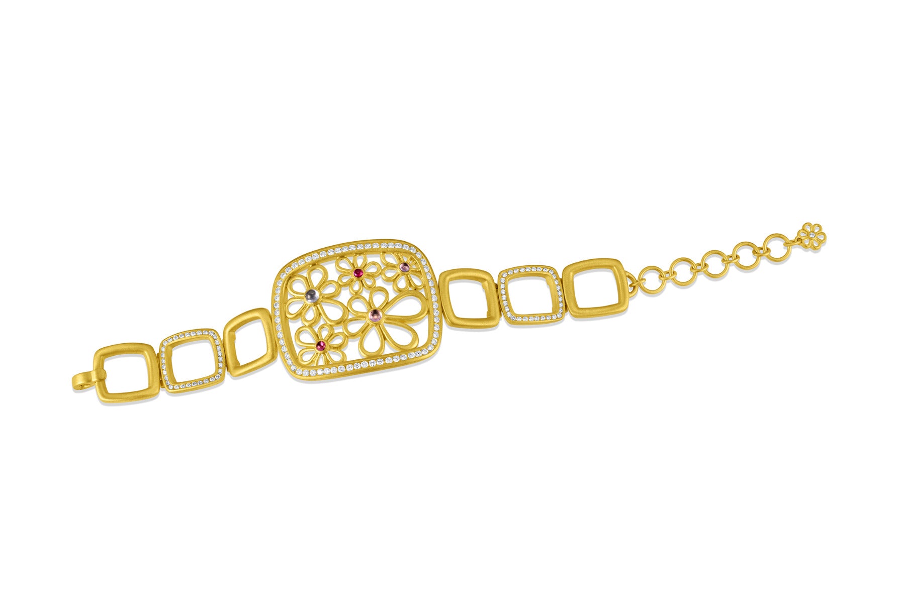 Flora Frame Bracelet - Mixed Sapphire