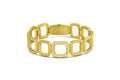 Cushion Link Diamond Bracelet in 18K Yellow Gold - Leigh Maxwell Jewelry