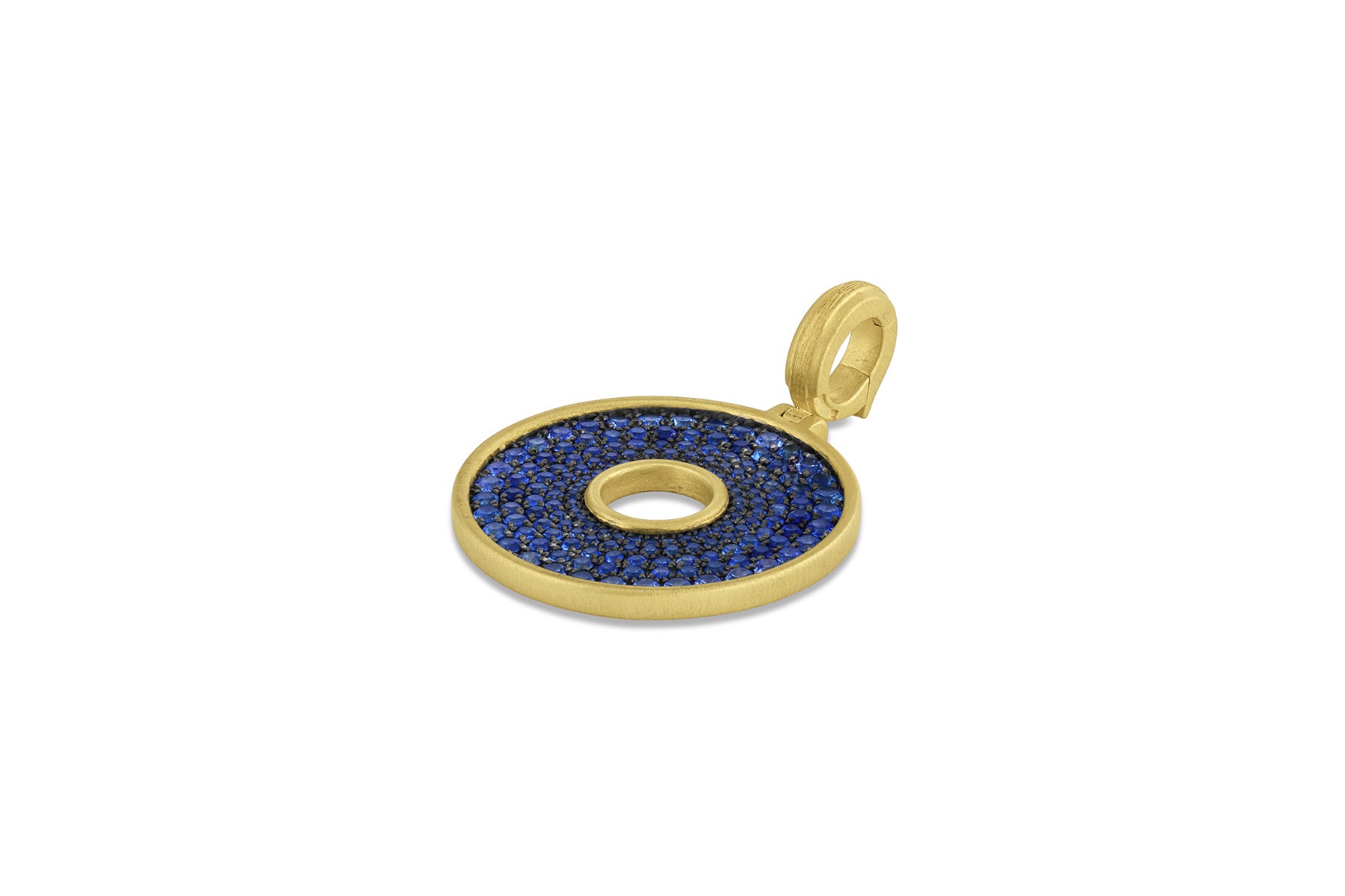 Amani Pavé Pendant - Blue Sapphire