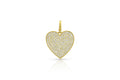 Medium Heart Pendant - Diamond - Leigh Maxwell Jewelry