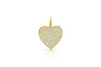 Medium Heart Pendant - Diamond - Leigh Maxwell Jewelry
