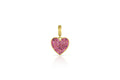 Small Heart Pendant - Pink Sapphire - Leigh Maxwell Jewelry