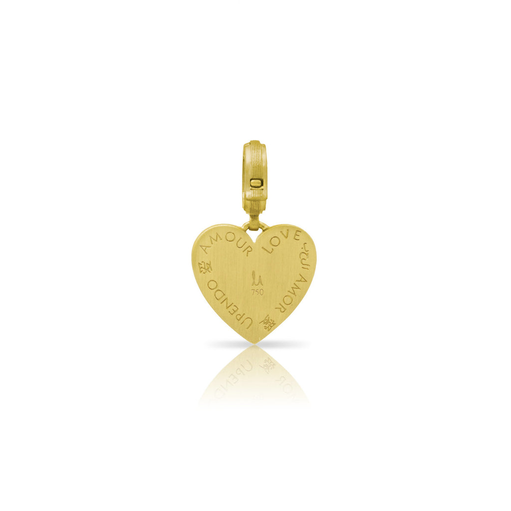 Small Heart Pendant - Pink Sapphire