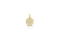 Amani Small Pavé Disk Pendant - Diamond - Leigh Maxwell Jewelry
