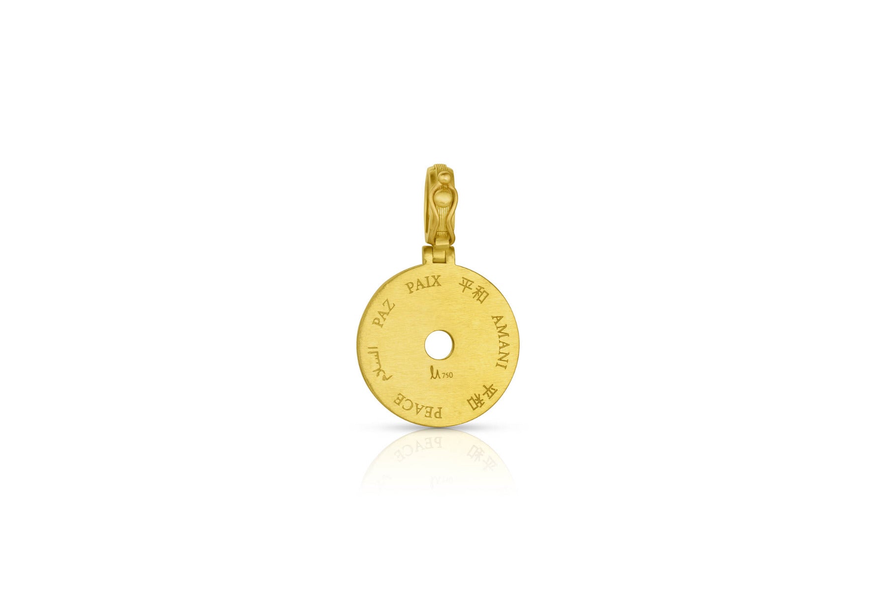 Amani Small Pavé Disk Pendant - Diamond