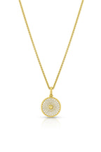 Amani Small Pavé Disk Pendant - Diamond